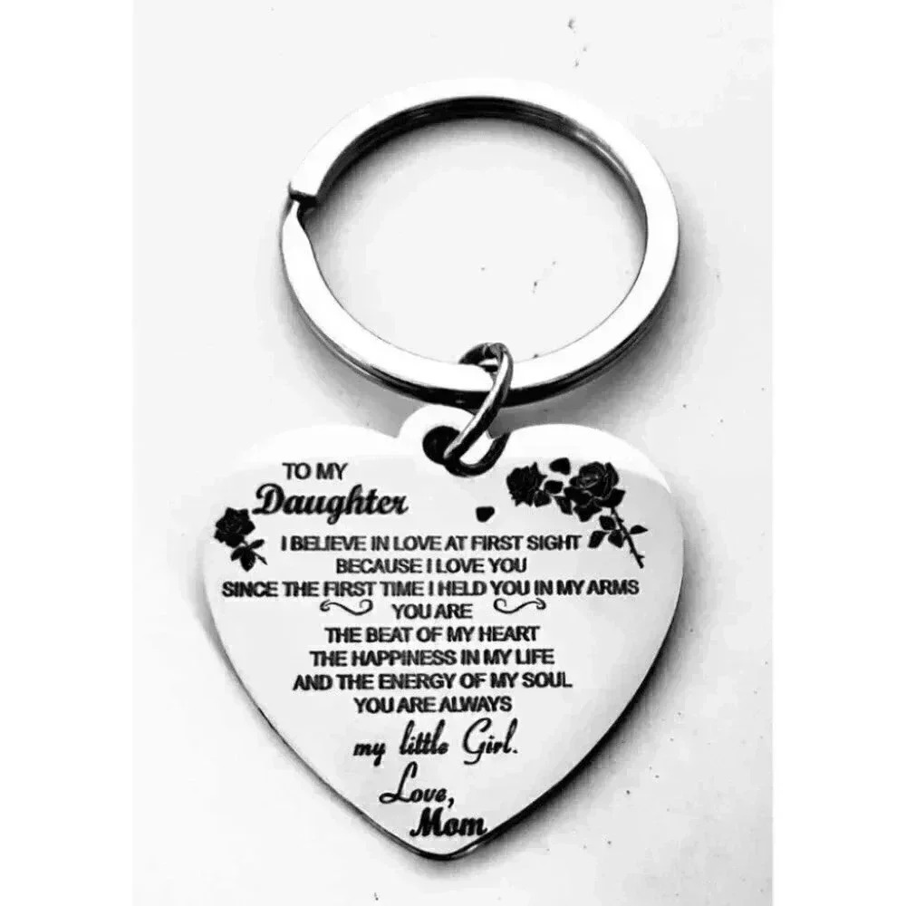 To My Daughter My Little Girl Keychain
